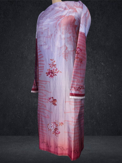Semi Stitched Chanderi Casual Suitset
