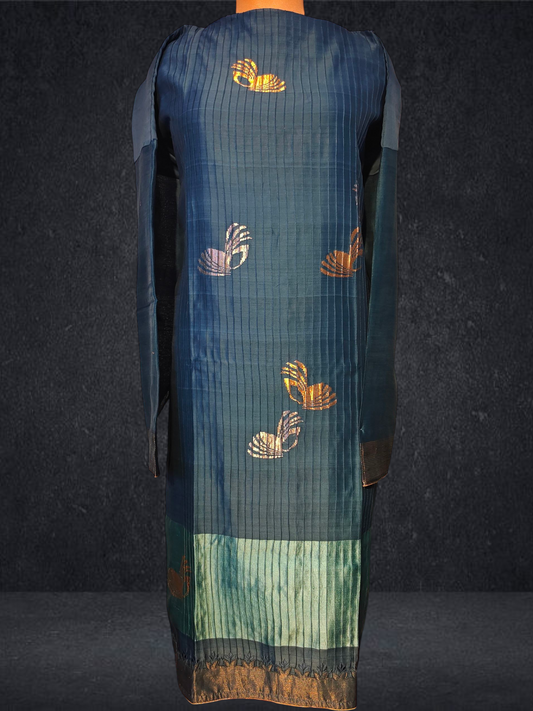 Semi Stitched Formal chanderi Kurta