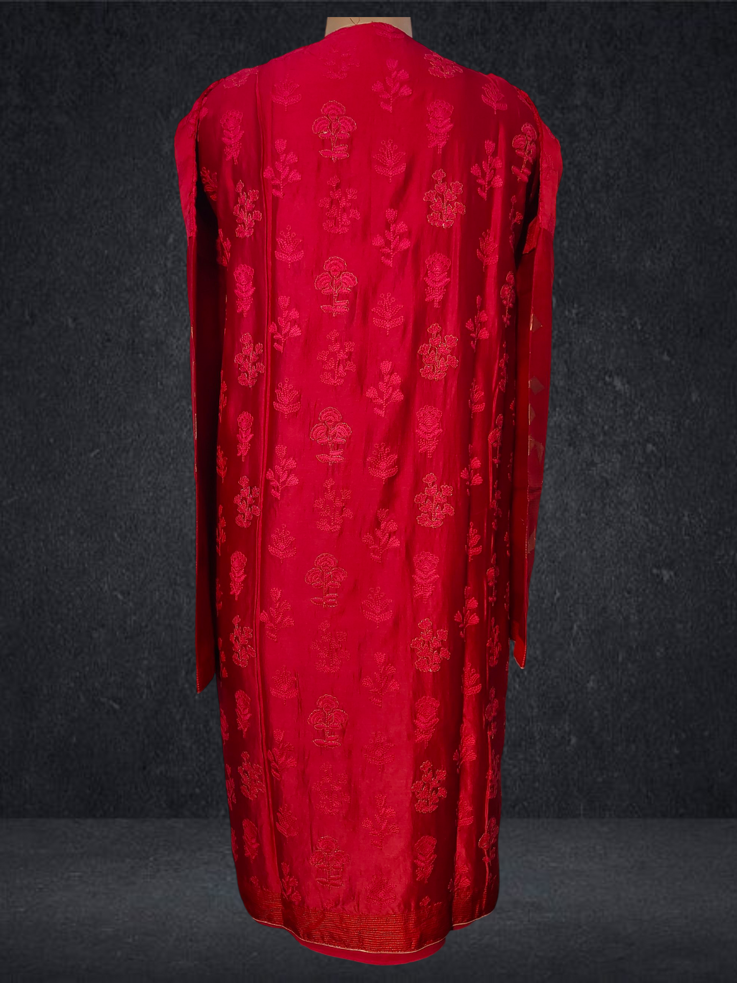 Semi Stitched Formal chanderi Kurta