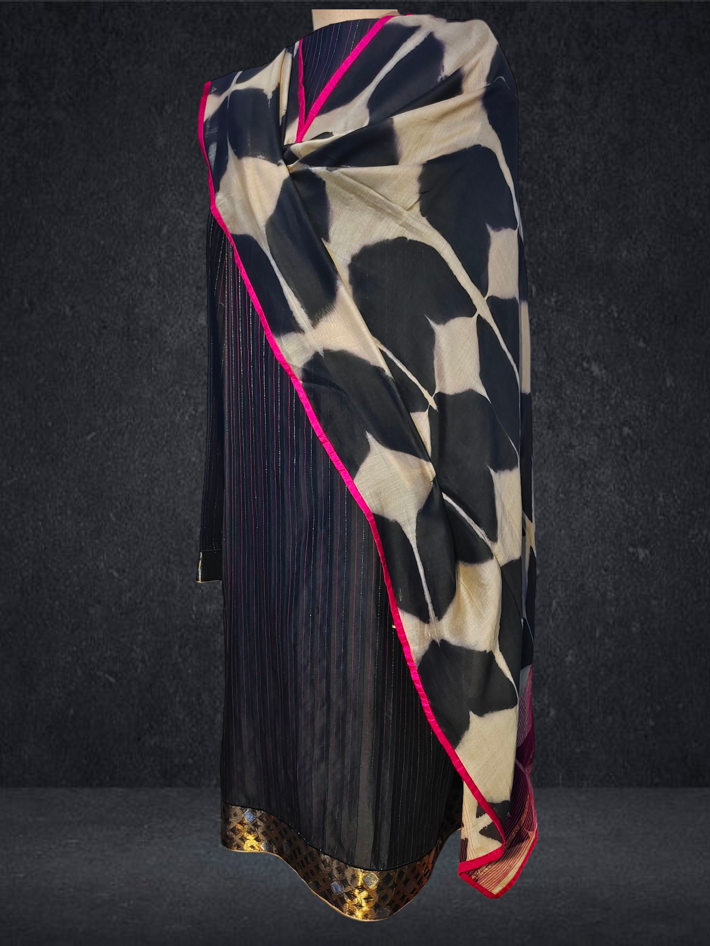 Semi Stitched Formal chanderi Suitset