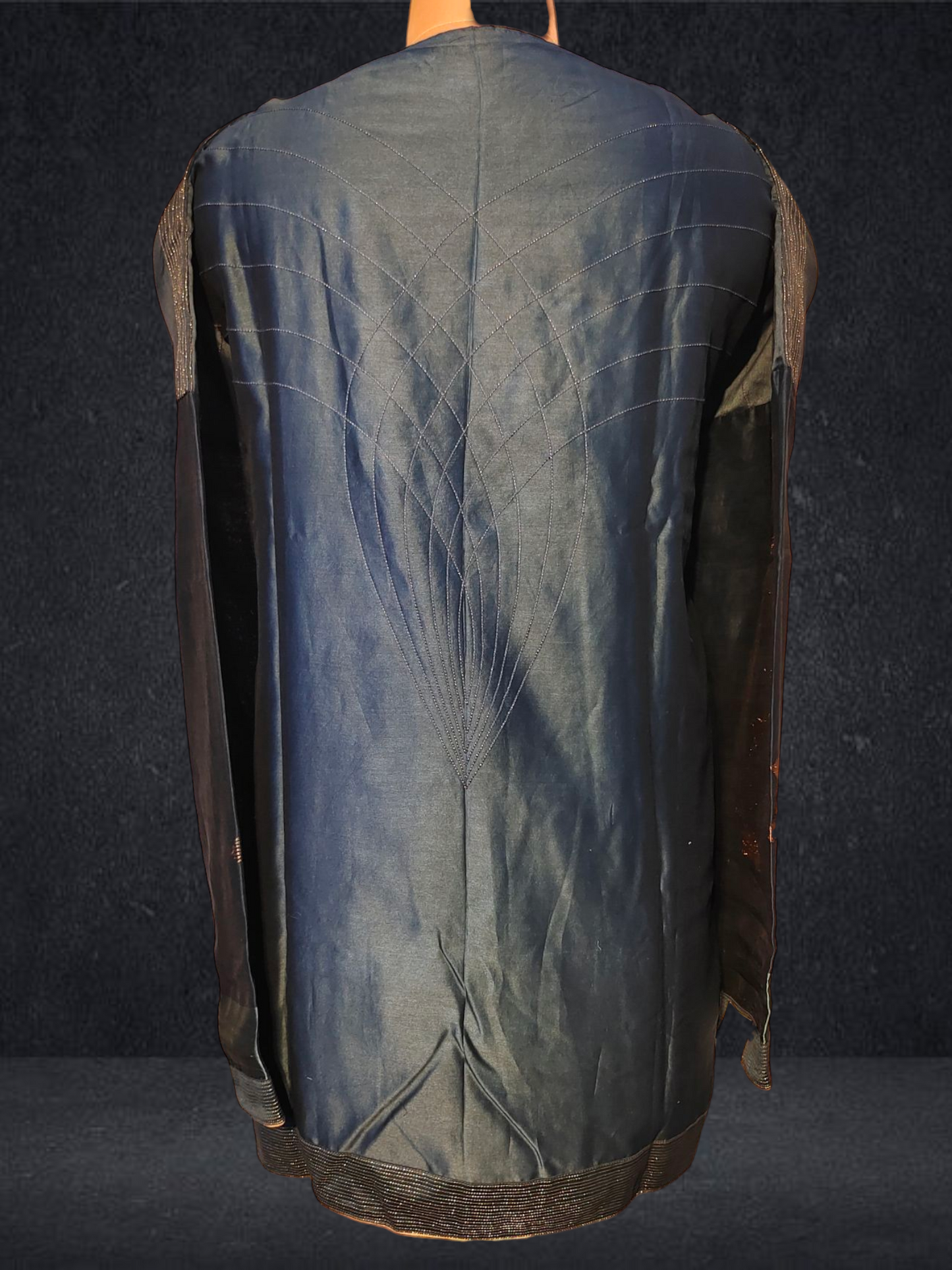 Semistitched Chanderi Zariwoven Short Tunic