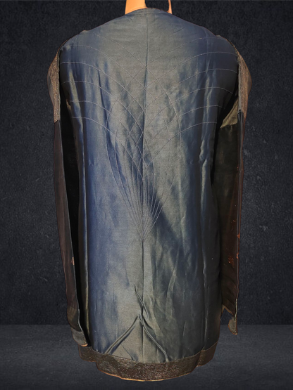Semistitched Chanderi Zariwoven Short Tunic