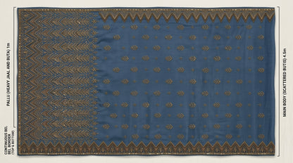 Formal Pure Silk embroidered Saree
