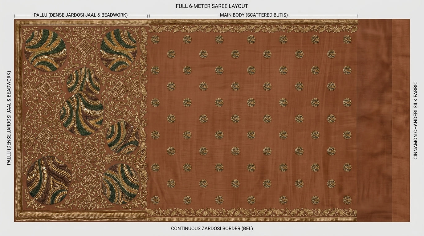 Formal Pure Silk embroidered Saree
