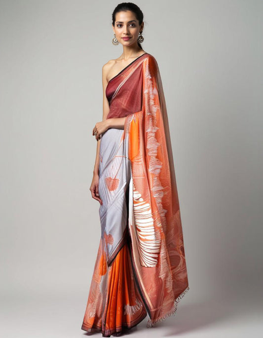 Casual Digital Printed Saree