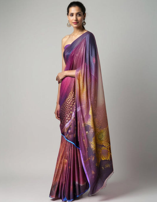 Casual Digital Printed Saree