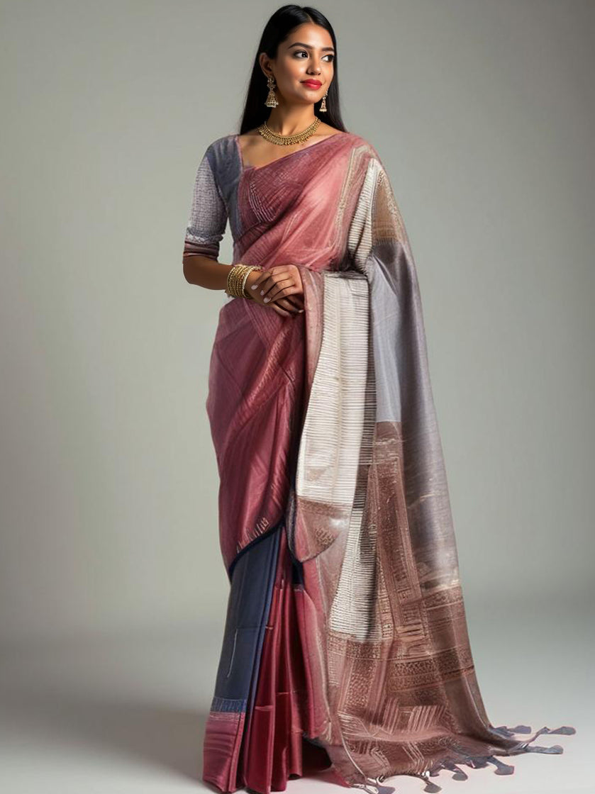 Chanderi Formal Ajrakh Saree