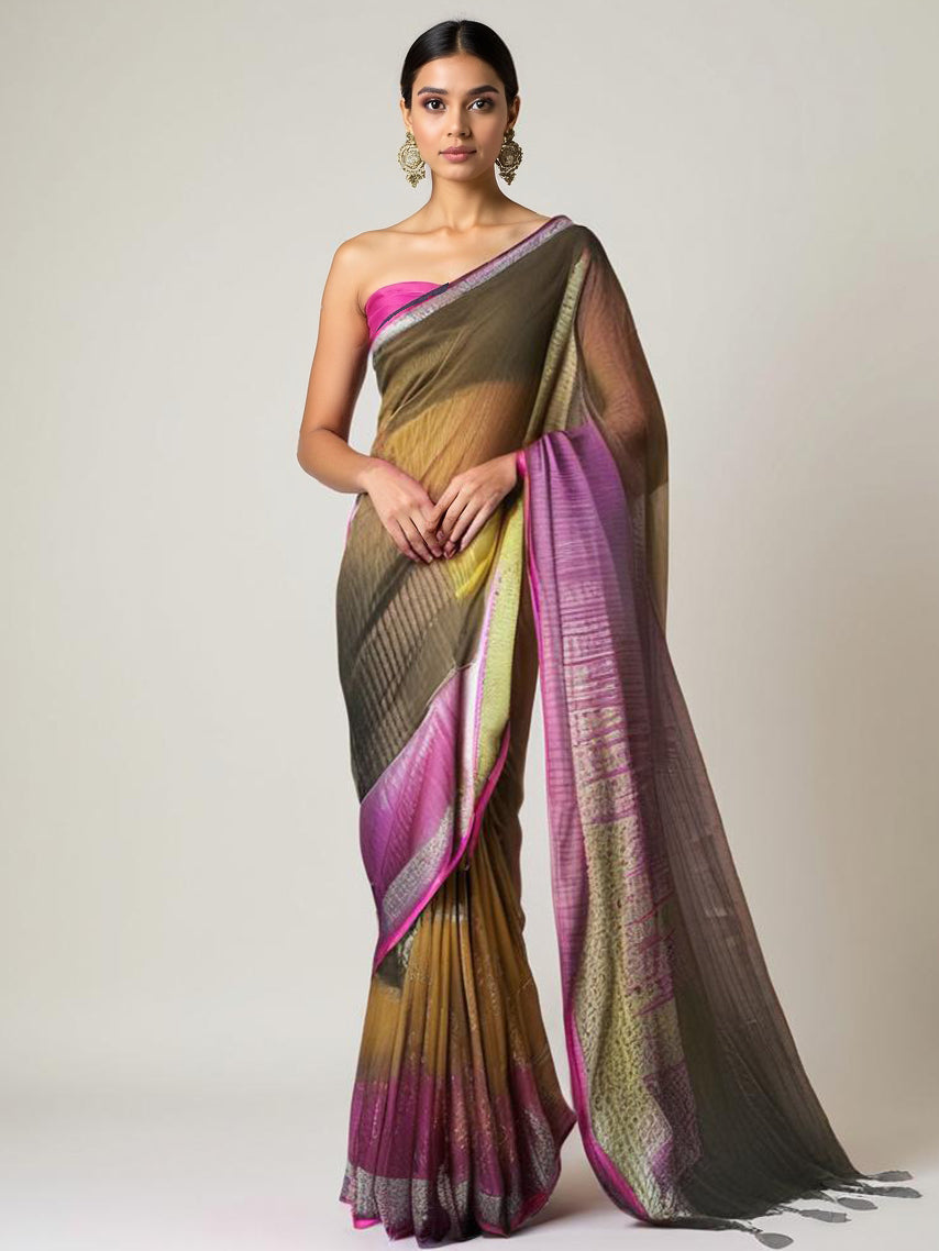 Casual Digital Printed Saree