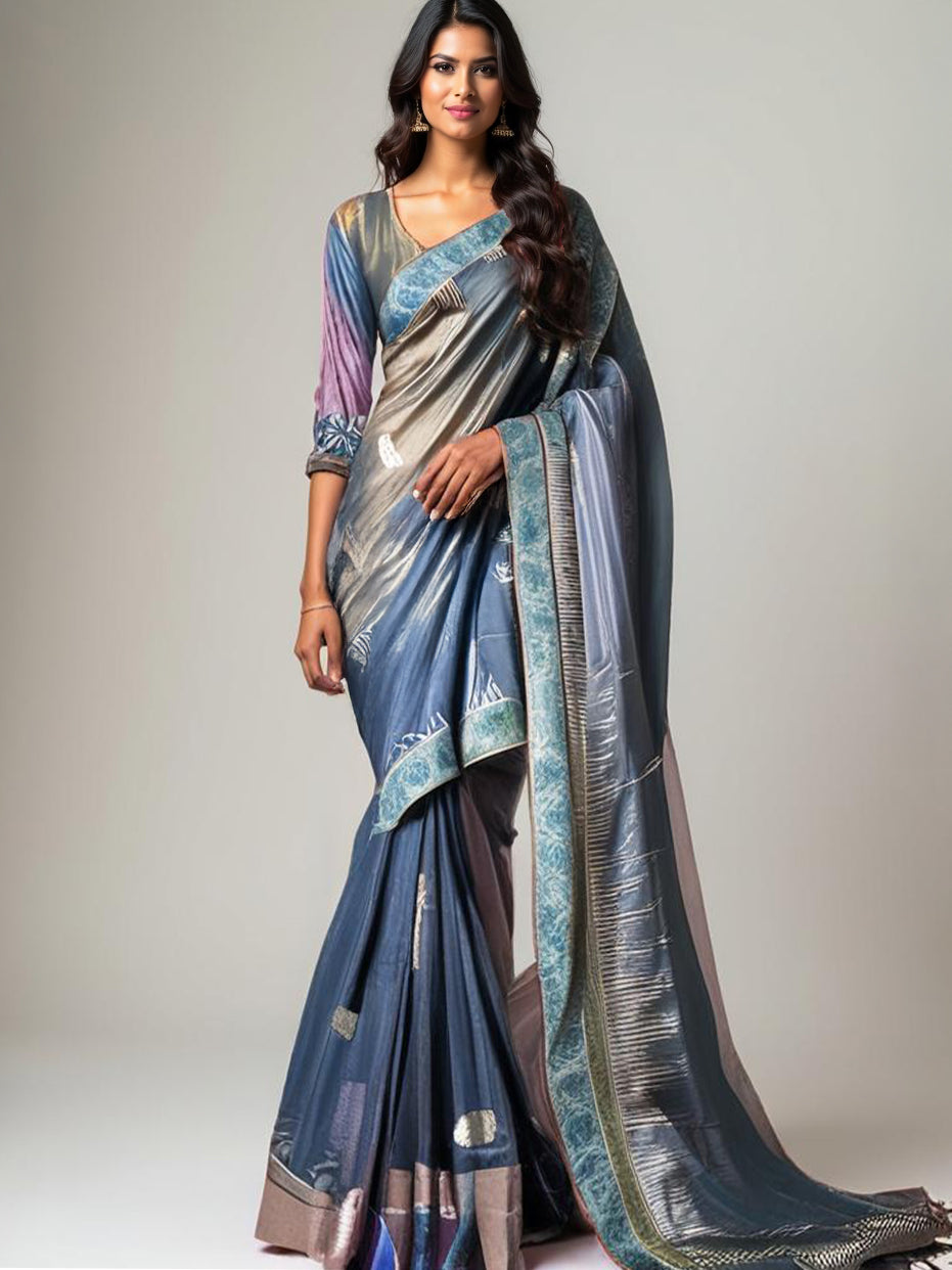 Formal Silk Ajrakh Saree