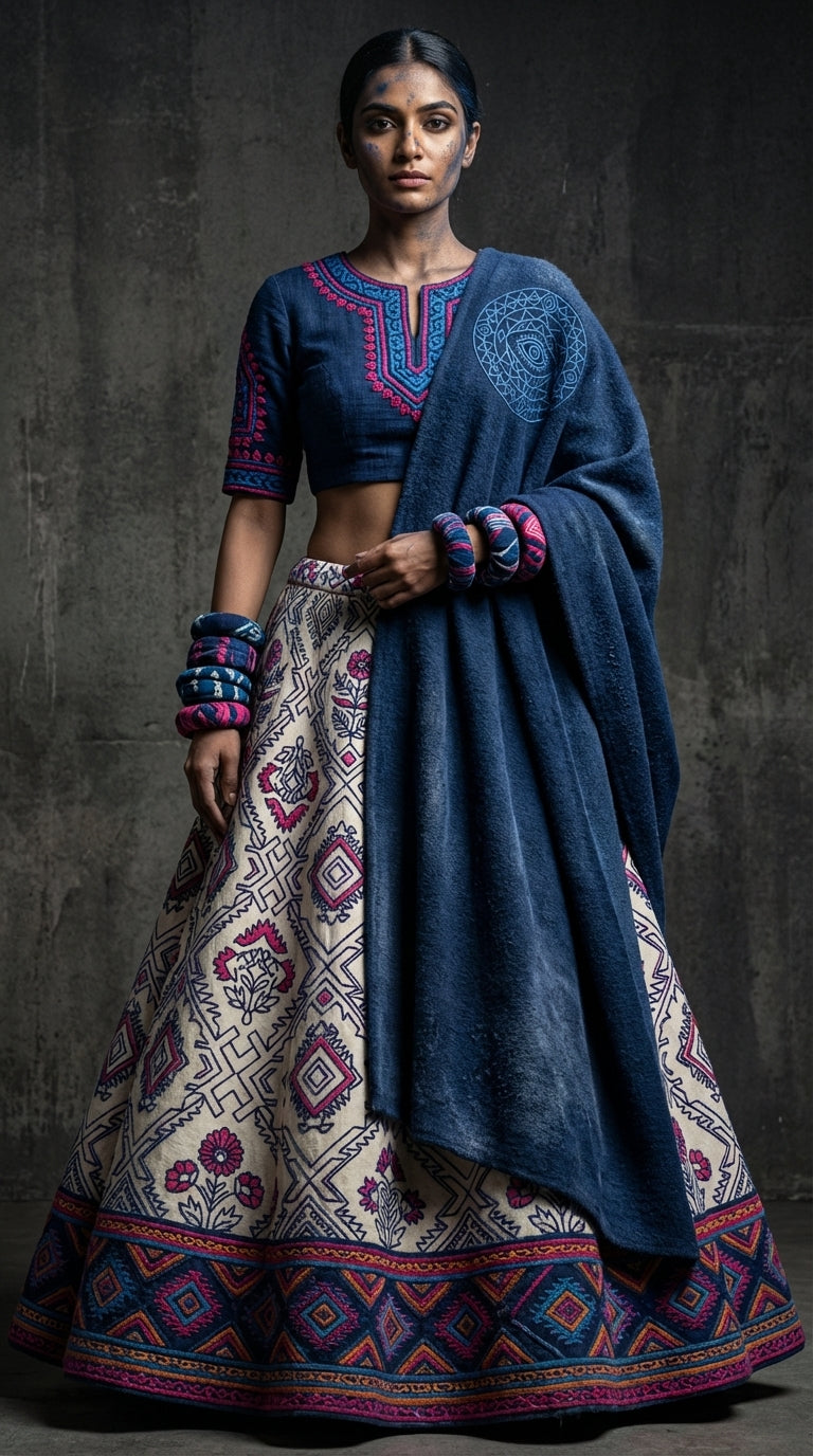 Formal embroidered Lehnga