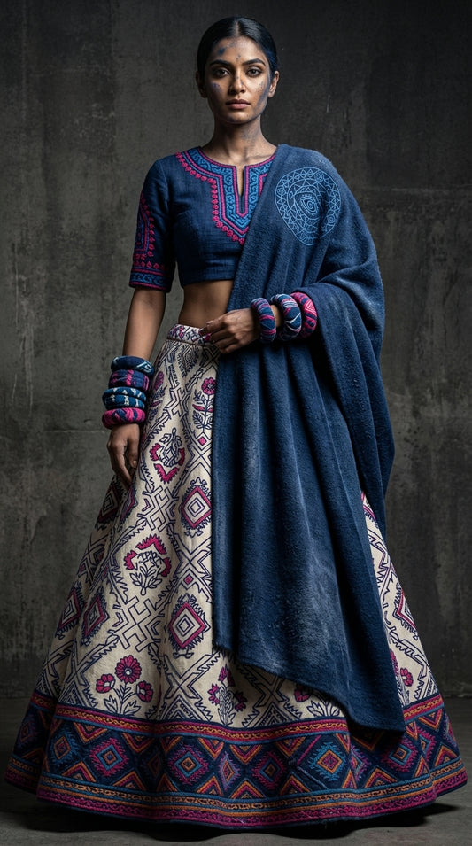 Formal embroidered Lehnga