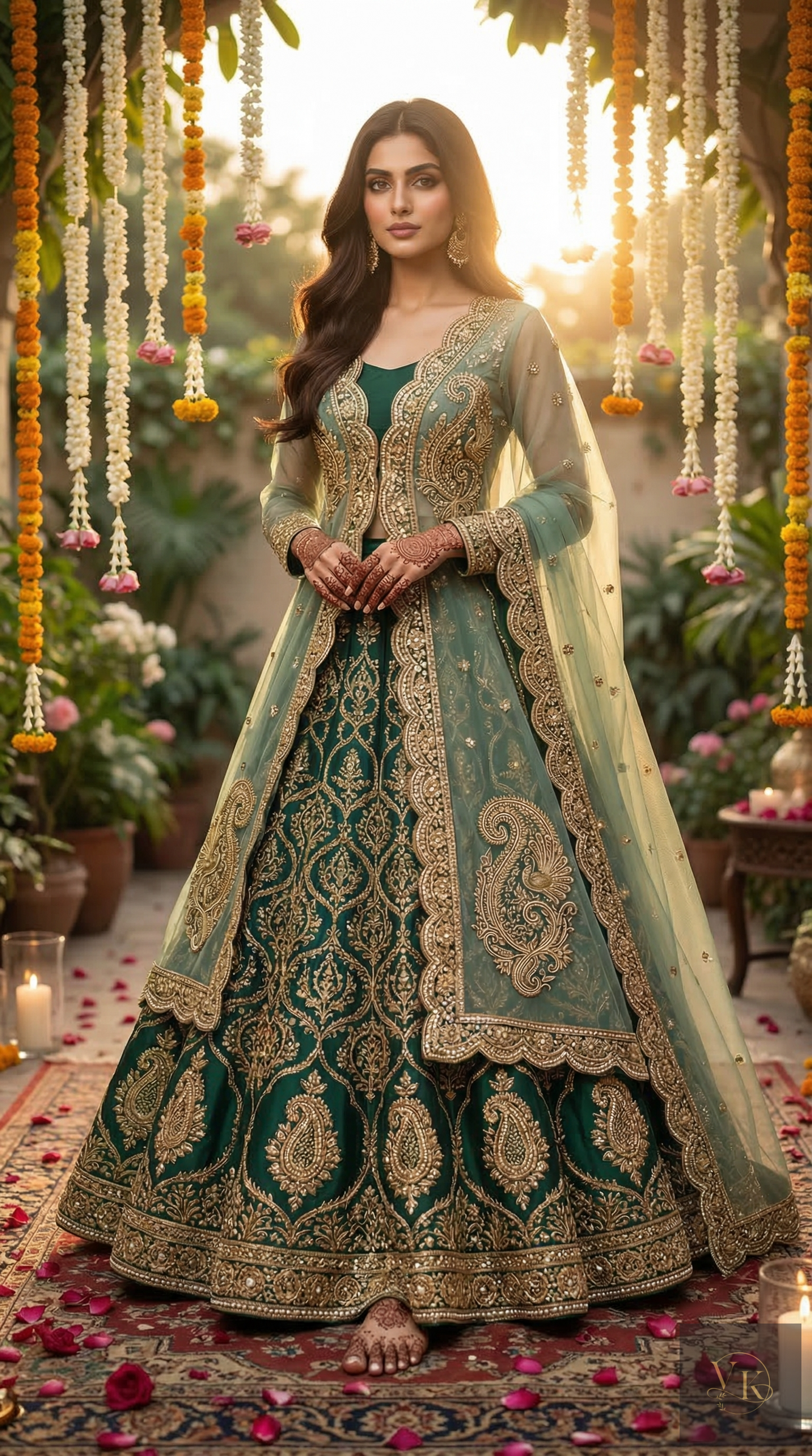 Formal embroidered Lehnga