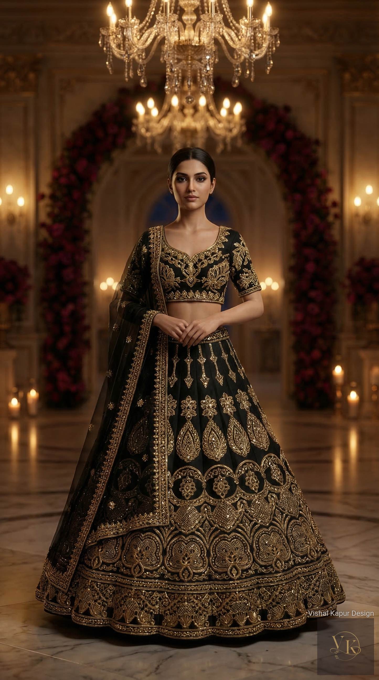 Formal embroidered Lehnga