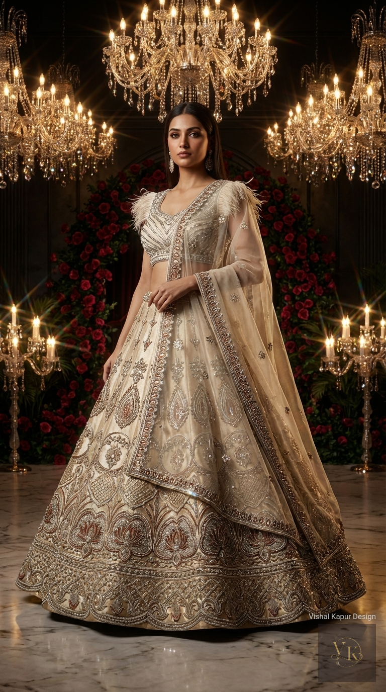 Formal embroidered Lehnga