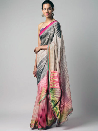 Casual Digital Printed Saree