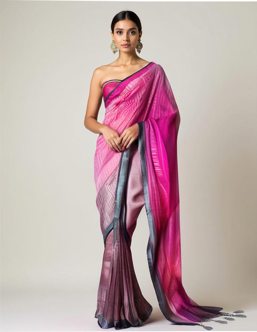 Casual Digital Printed Saree