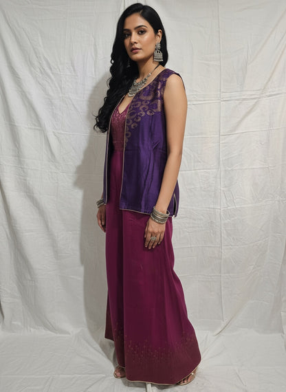 Stitched Jumpsuit set with jacket