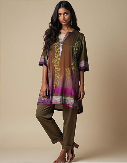 Stitched Digital Printed Short Tunic