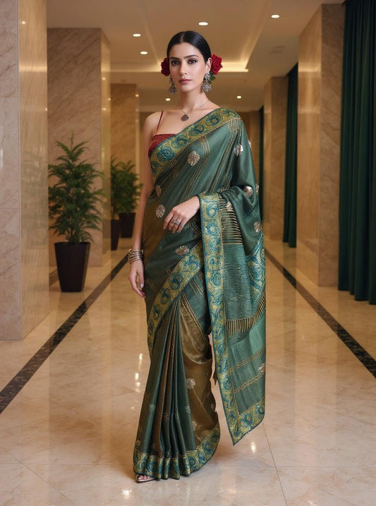 Formal Chanderi Zari Woven Saree