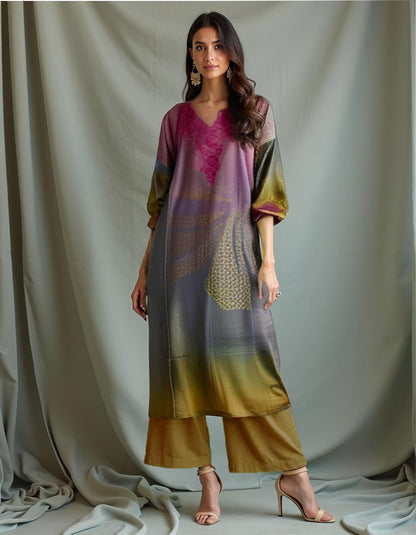 Semi Stitched Cotton printed kurta