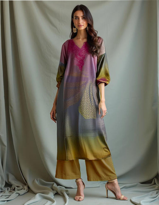 Semi Stitched Cotton printed kurta
