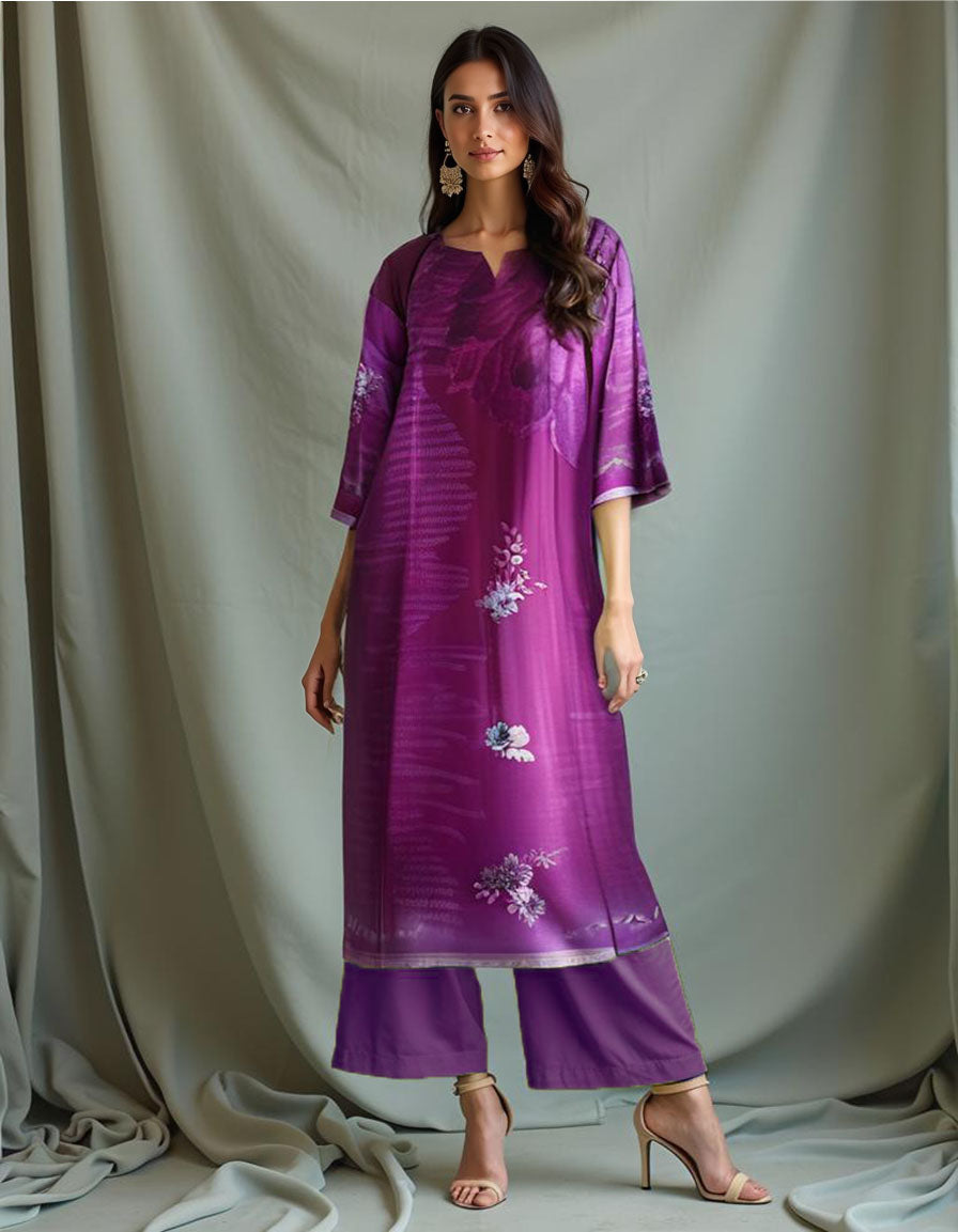 Semistitched Chanderi Kurta VISHAL KAPUR