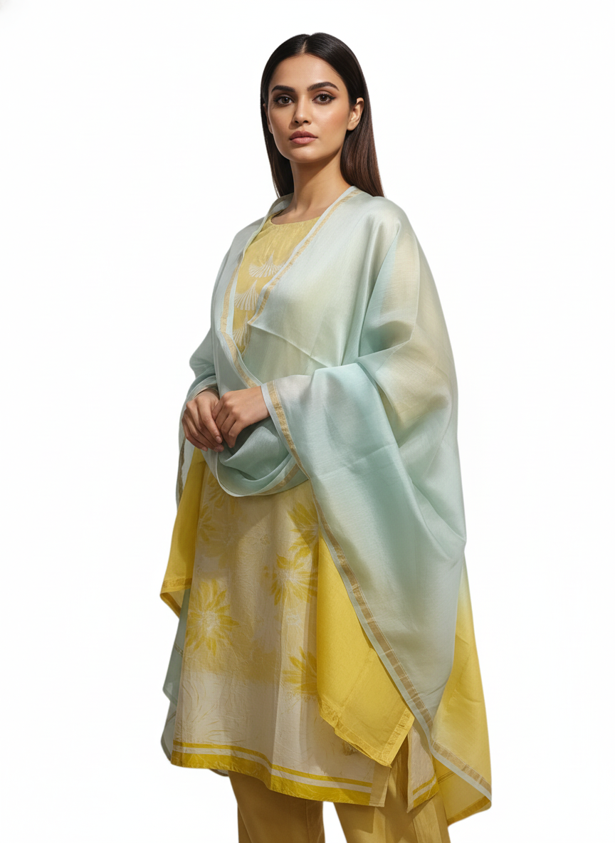 Semi Stitched Cotton Casual Suitset VISHAL KAPUR