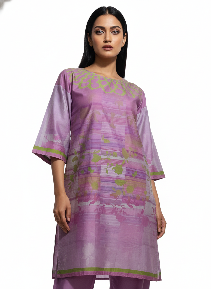 Semi Stitched Chanderi Kurta