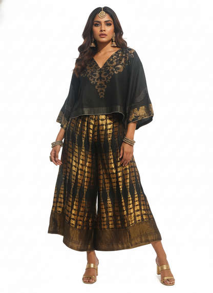 Indowestern chanderi formal coordset