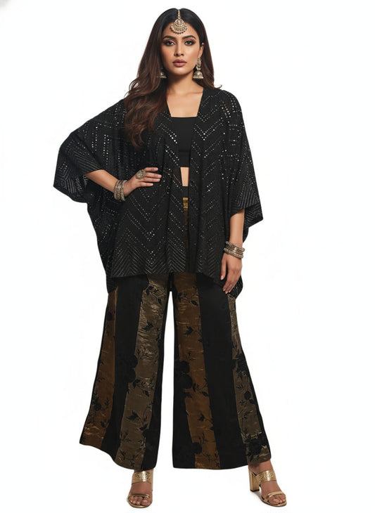 Indowestern chanderi formal coordset