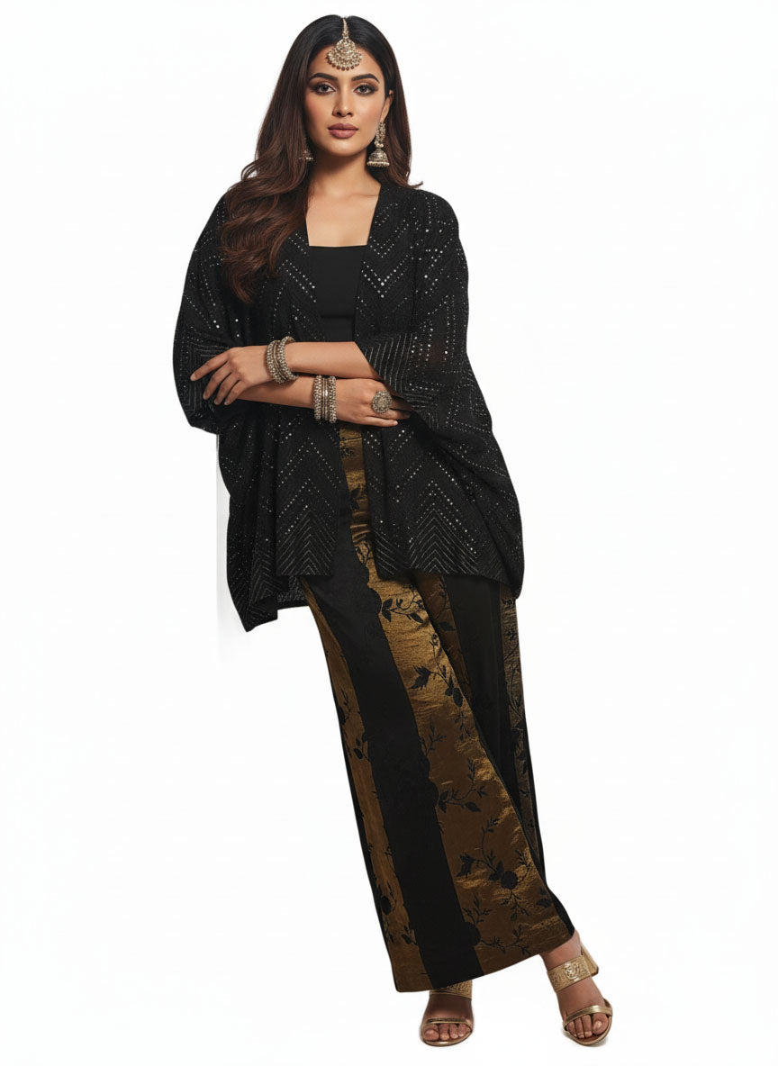 Indowestern chanderi formal coordset