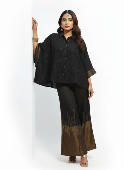 Indowestern chanderi formal coordset