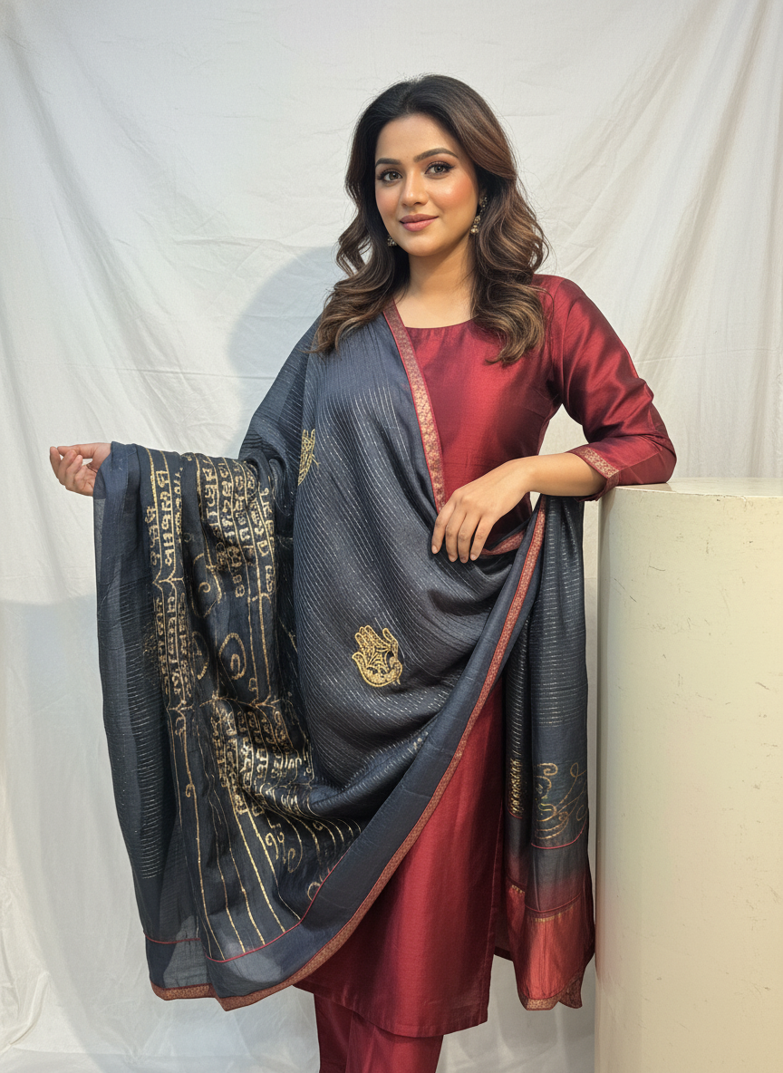 Formal chanderi Dupatta