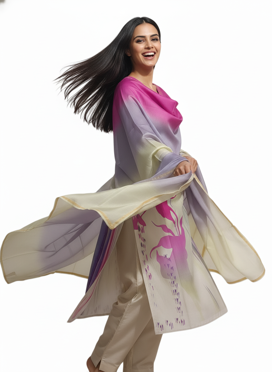 Semi Stitched Cotton Casual Suitset VISHAL KAPUR