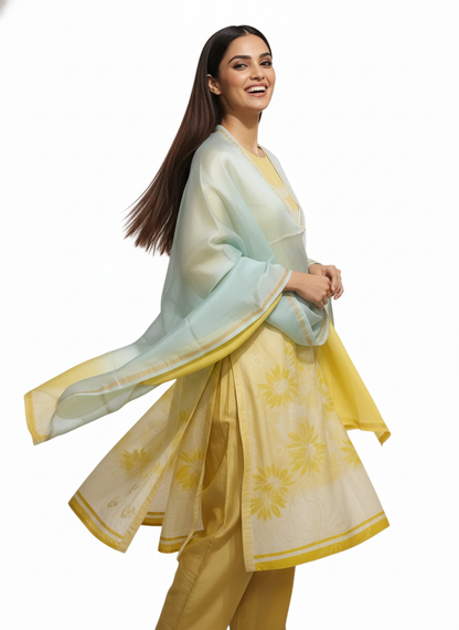 Semi Stitched Cotton Casual Suitset VISHAL KAPUR