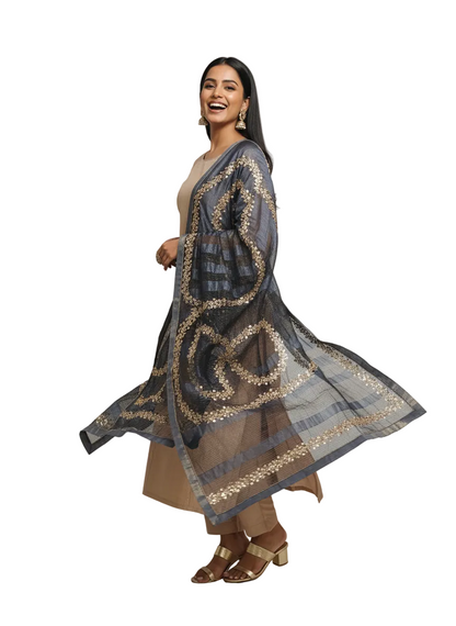 Semi Stitched Formal Chanderi Suitset