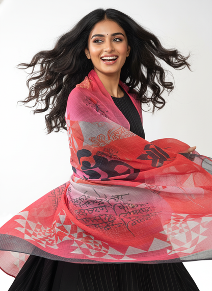 Semi Stitched Chanderi Casual Suitset