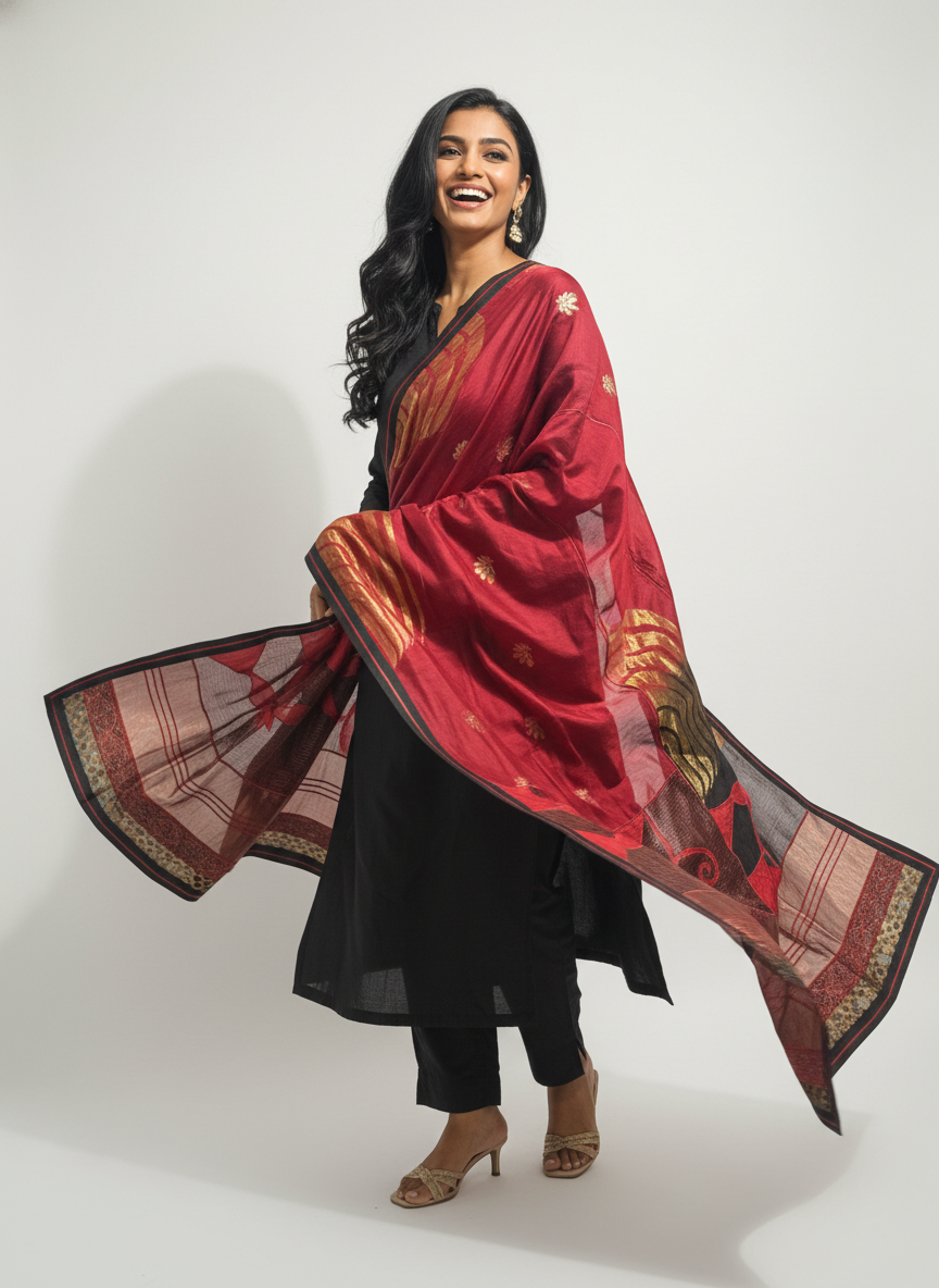 Formal chanderi Dupatta