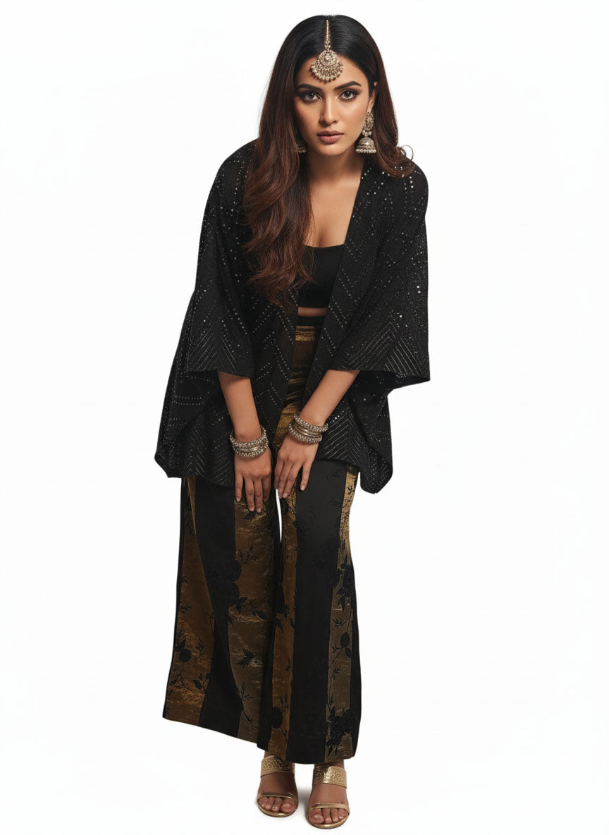 Indowestern chanderi formal coordset