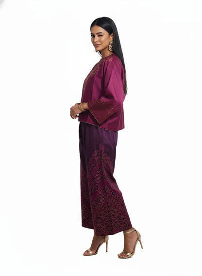 Indowestern chanderi formal coordset