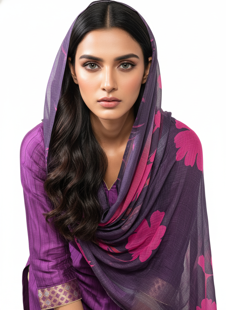 Semi Stitched Chanderi Casual Suitset