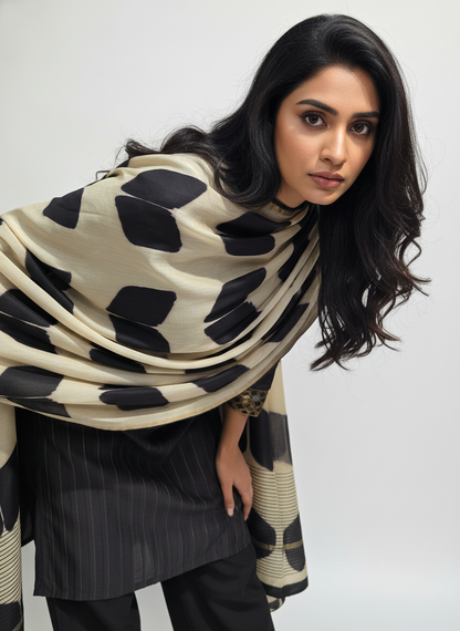 Shibori chanderi Dupatta