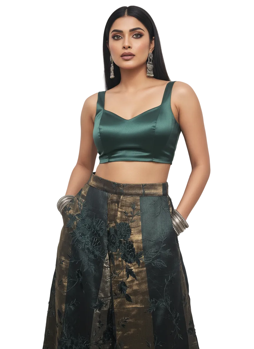 Formal Chanderi Zari Woven Palazzo pant (VKSKT01MAR19)