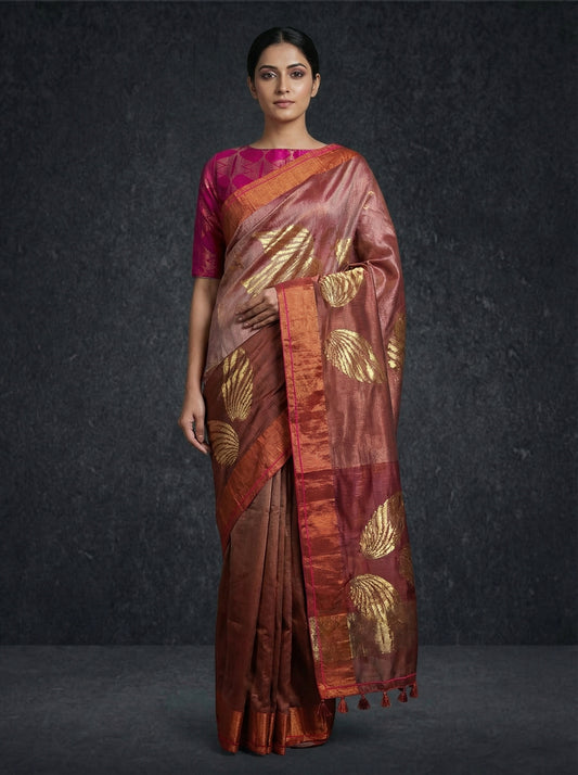 Formal Chanderi Zari Woven Saree