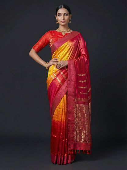 Formal Chanderi Zari Woven Saree