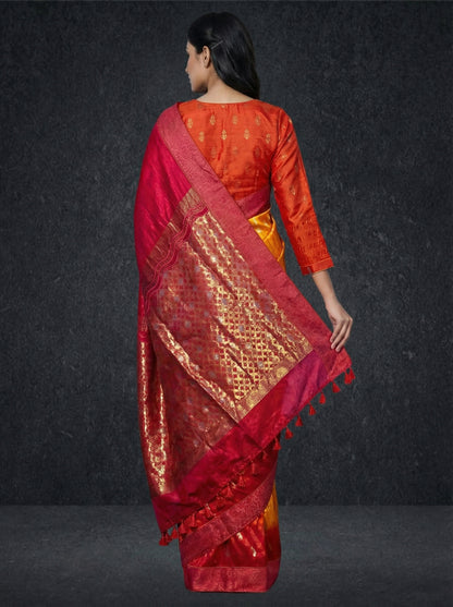 Formal Chanderi Zari Woven Saree