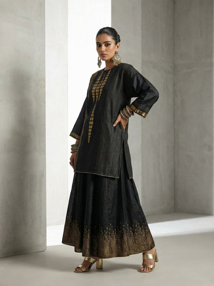 Semi stitched Formal Skirtset