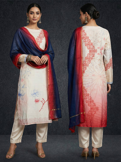 Semi Stitched Cotton Casual Suitset