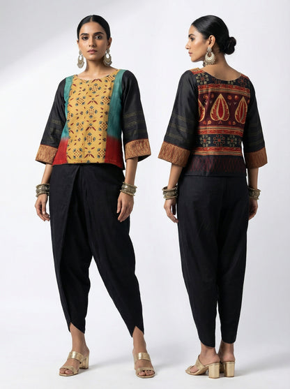 Stitched Chanderi Ɓlouse