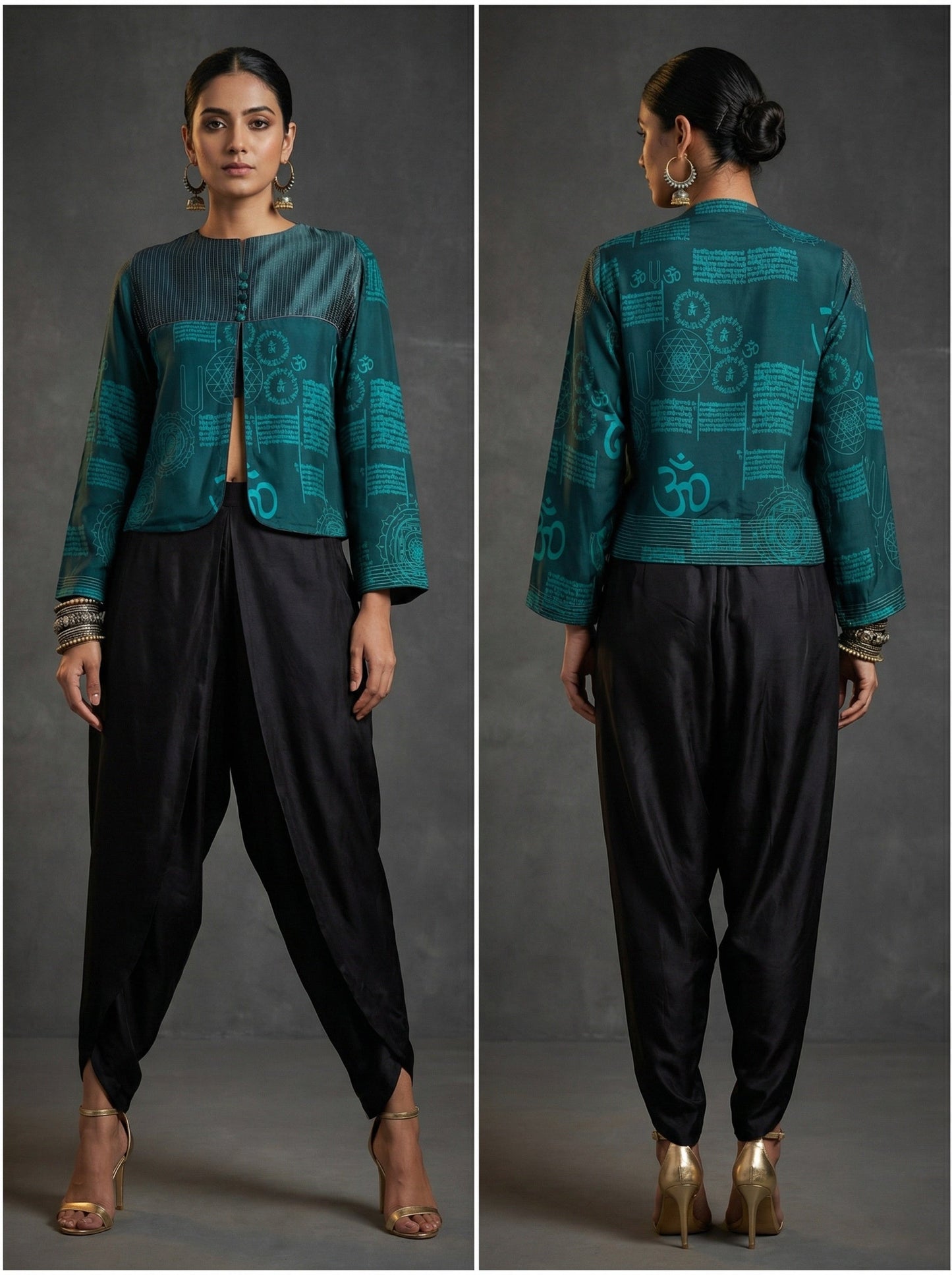 Semistitched Crepe silk Ɓlouse VISHAL KAPUR STUDIO